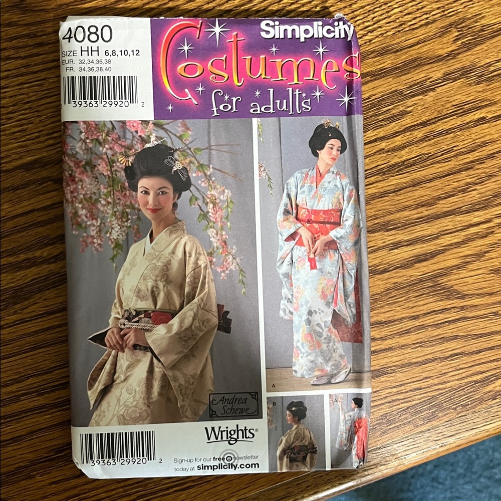Simplicity Adult Costume Pattern